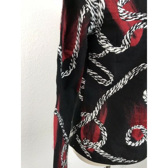 Kaktus Open Front Embroidered Print Jacket - Picture 12 of 12